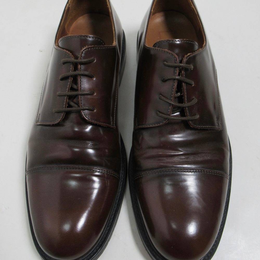 Ami Paris Men's Lace-Up Derby Leather Shoes Brown Size 11 US / 10.5 UK / 45 FR